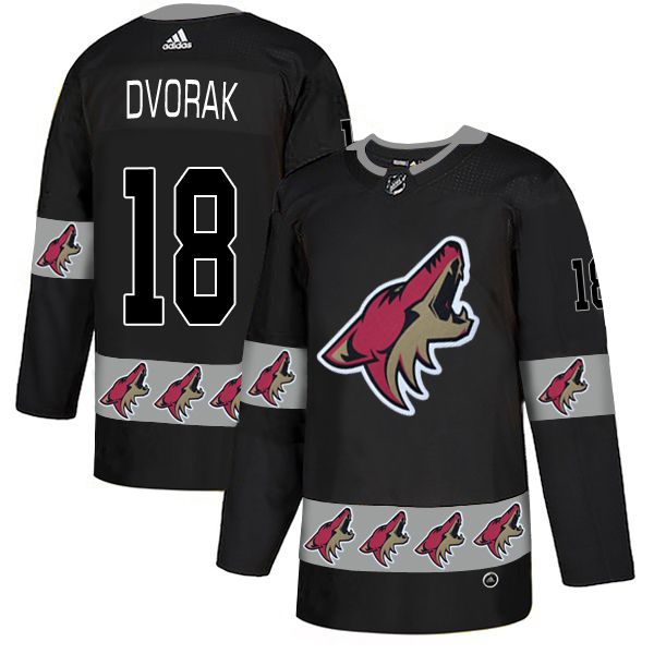 Men Arizona Coyotes #18 Dvorak Black Adidas Fashion NHL Jersey->arizona coyotes->NHL Jersey